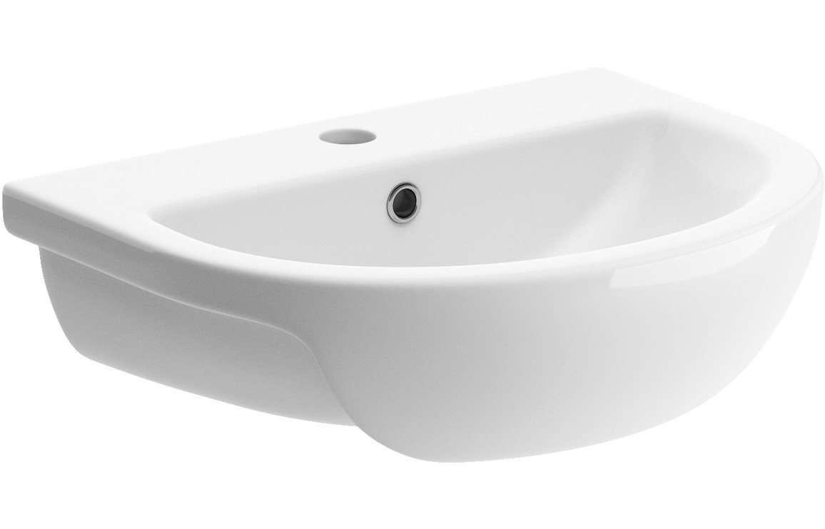 Tuscany 500x390mm 1TH Semi Recessed Basin